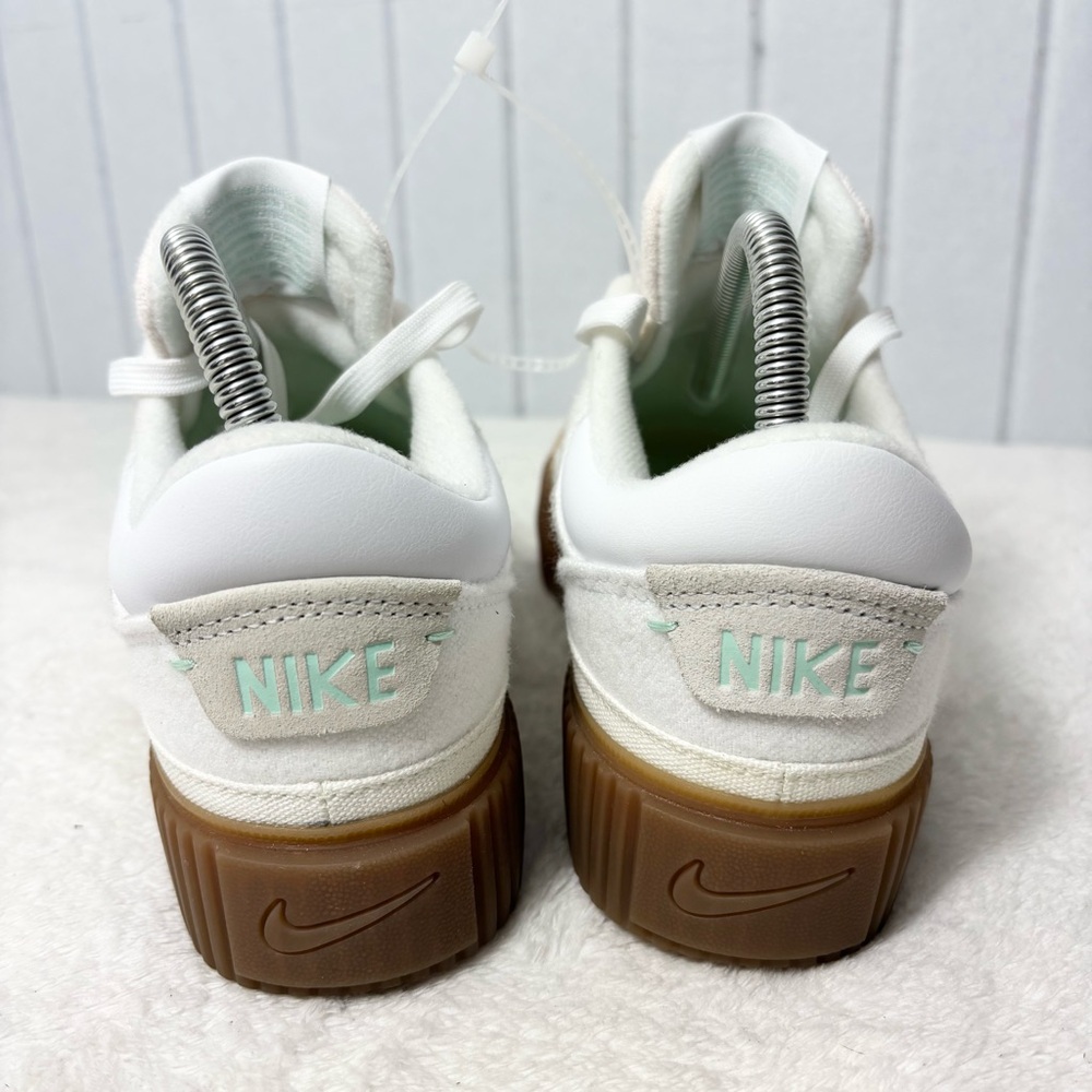 Nike Court Legacy Lift White Sneakers with Gum Soles and Mint Accents Size 8 - Picture 5 of 12